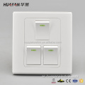 3 Gangs 1 Way Light Wall Switch